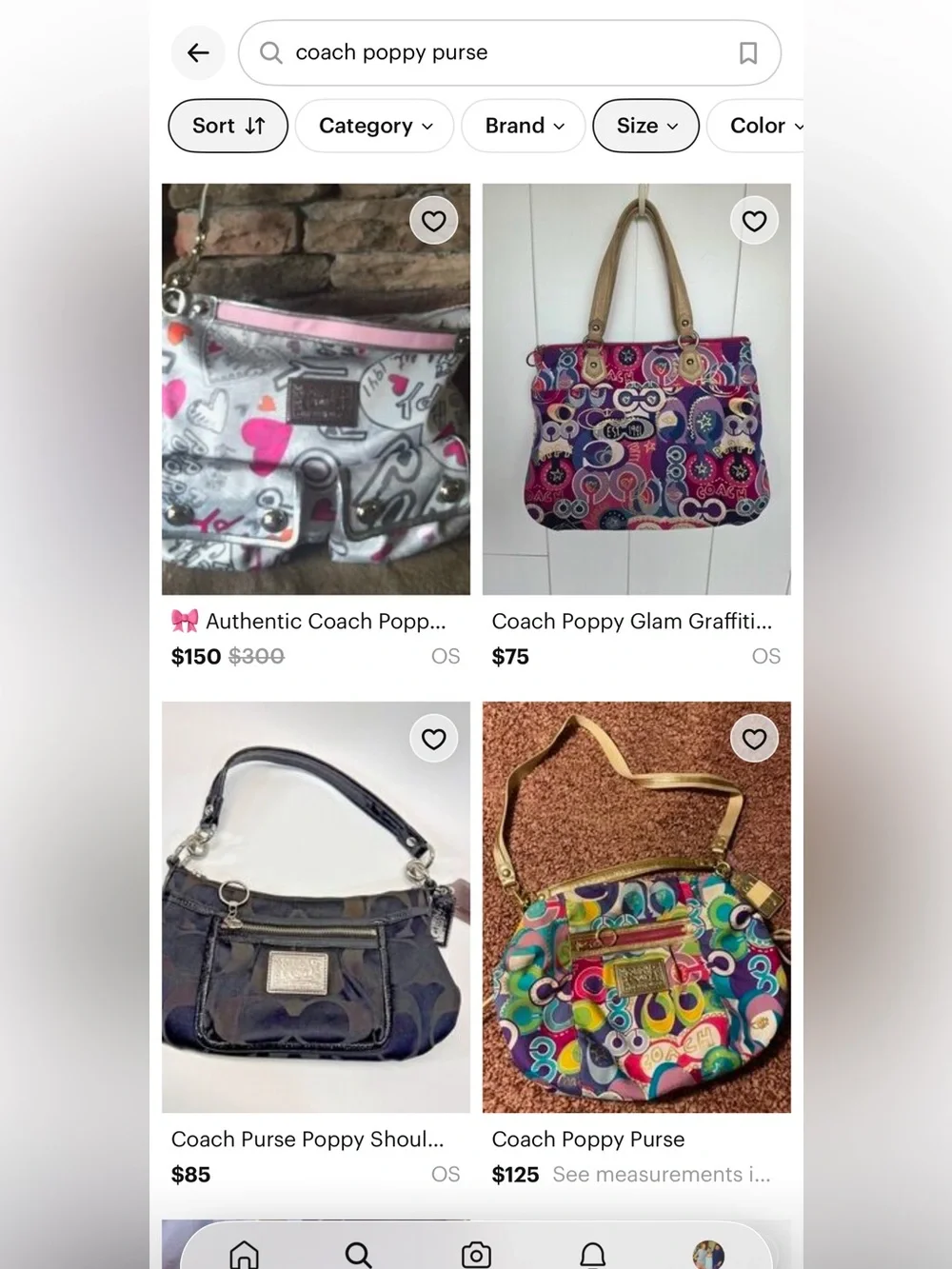 Coach Poppy Vintage Purse-Great Condition 🌹